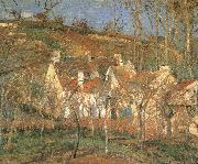 Camille Pissarro Red roof oil painting on canvas